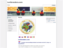 Tablet Screenshot of loribreeders.com